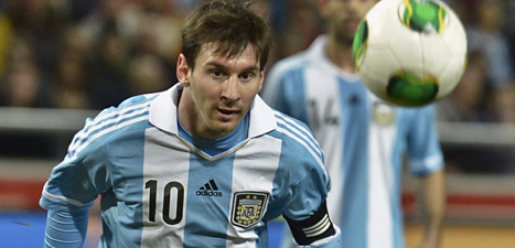 Leo Messi var bäst på planen när Argentina vann över Sverige. Foto: Jonas Ekströmer/Scanpix